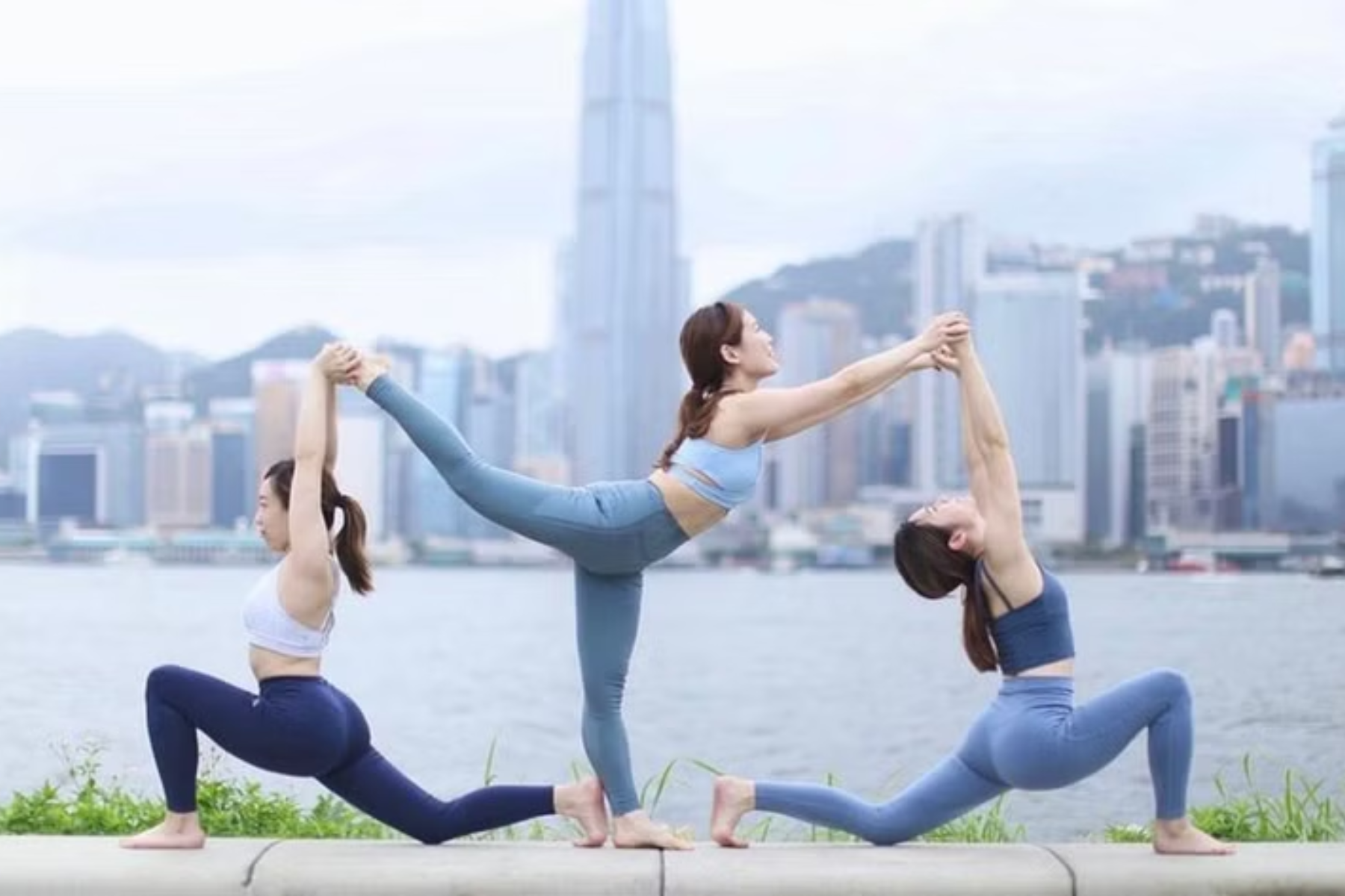 Three Person Yoga Poses